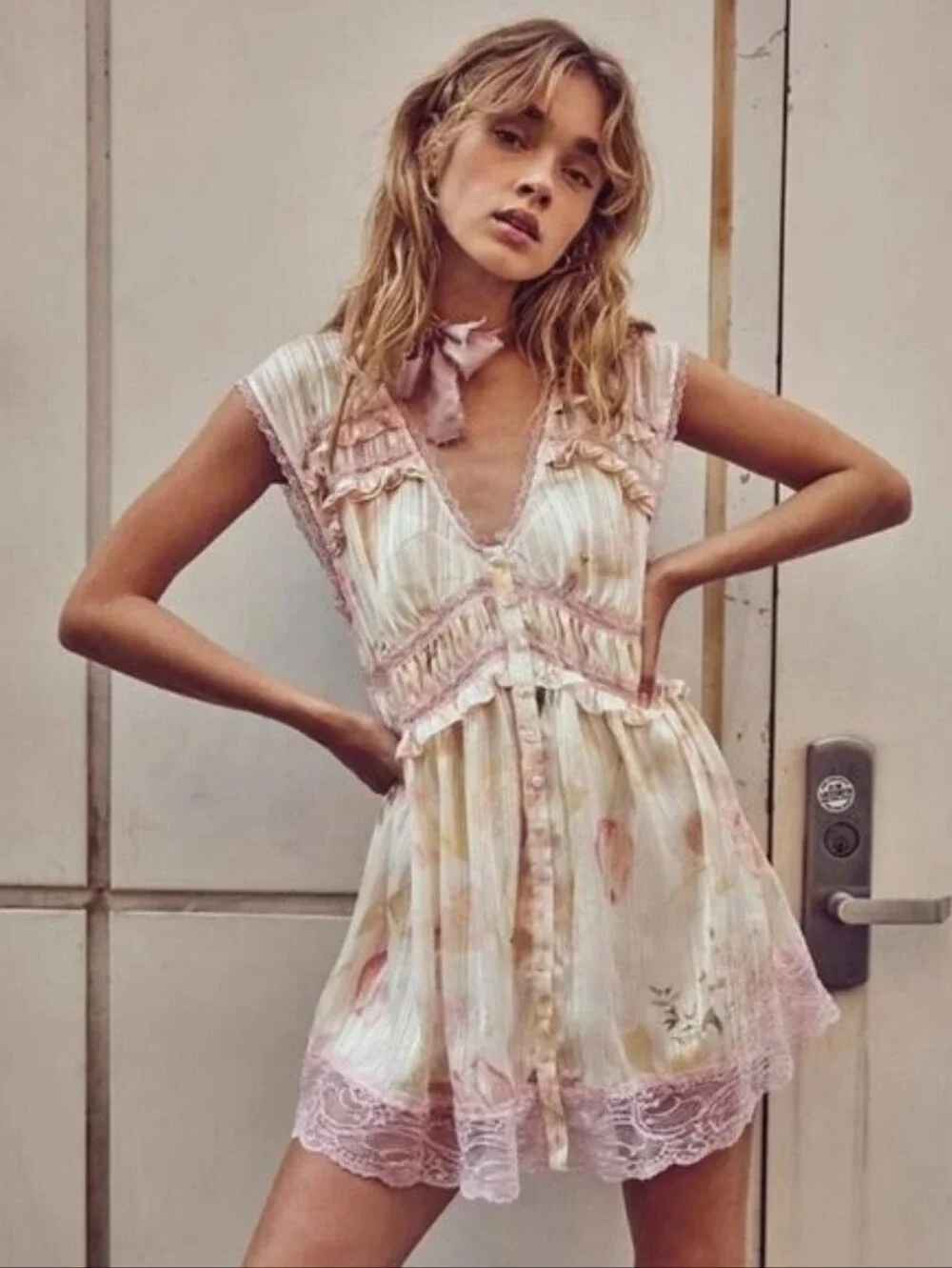 Free People lightweight pink